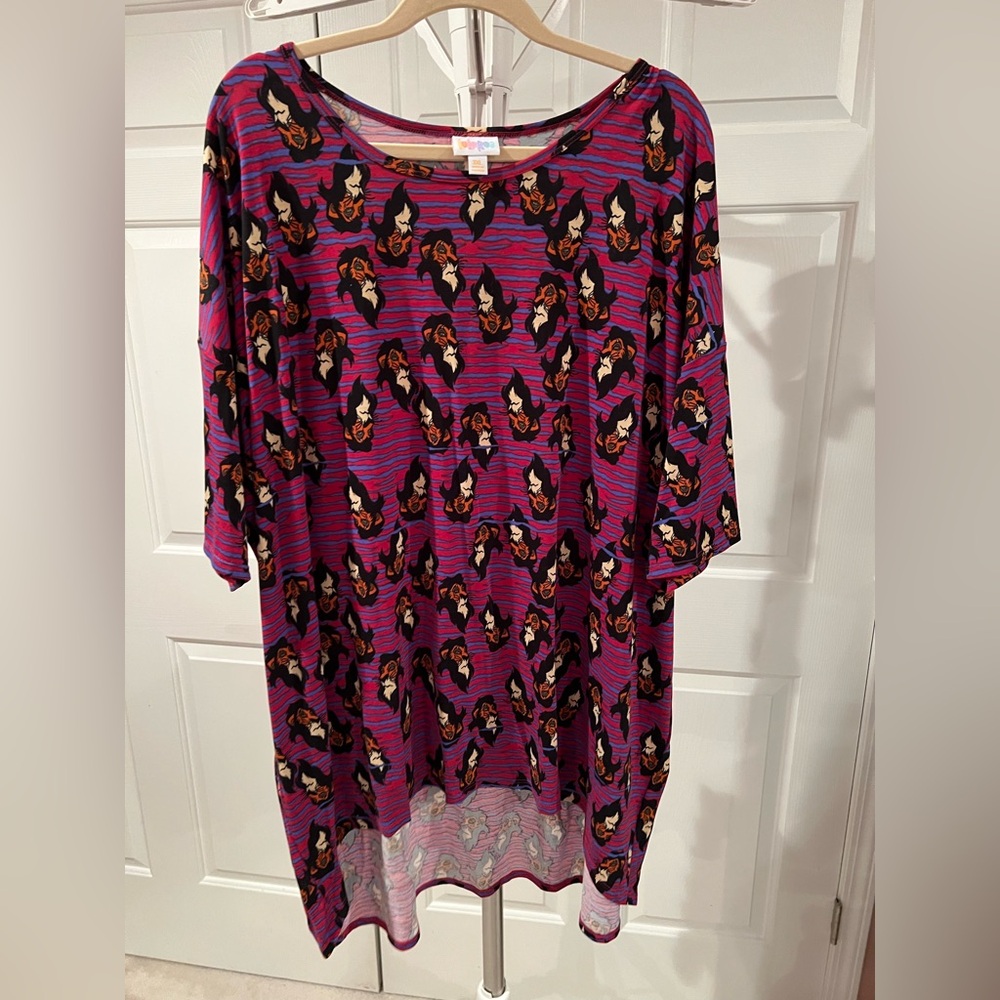 LuLaRoe Disney’s Lion King Scar Irma Tunic 3X NWOT